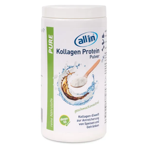 All In Pure Kollagen Protein Pulver